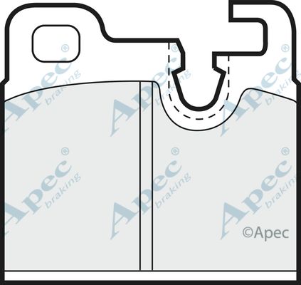 APEC BRAKING Комплект тормозных колодок, дисковый тормоз PAD305